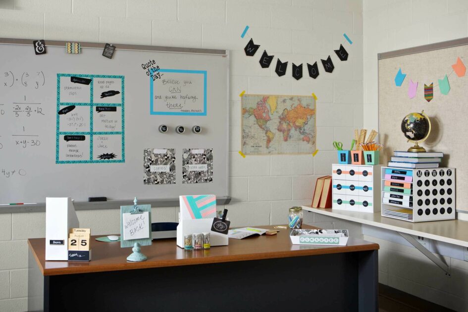 Dry erase tape  Teacher classroom, Teaching classroom, School classroom