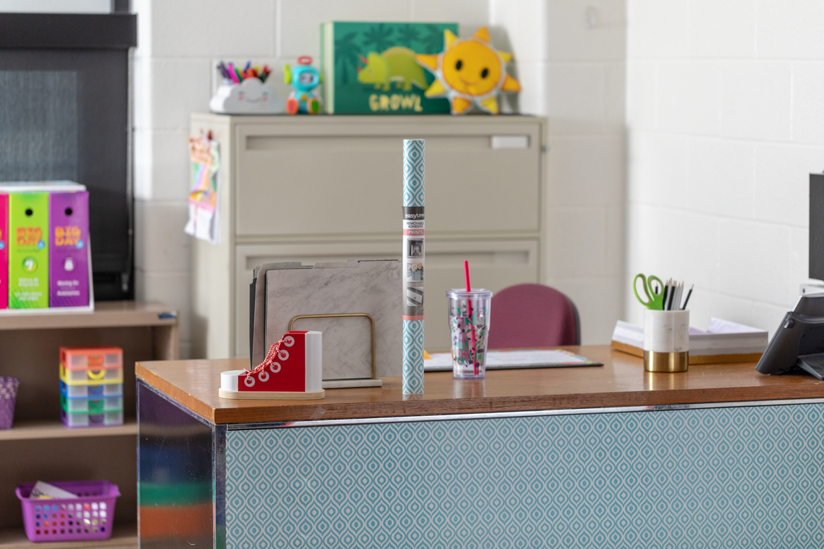 Cabinet and Drawer Liner Makeover with Duck Tape®