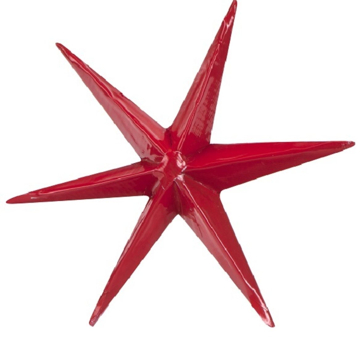 Completed Duck Tape Star made with Red Duck Tape