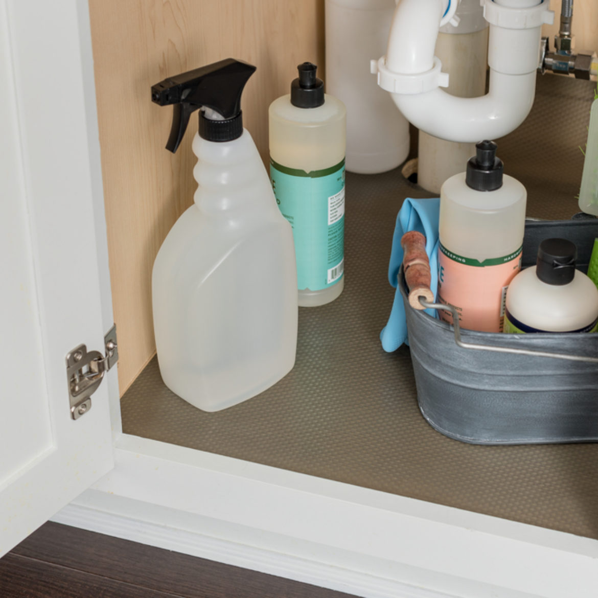 Under sink clutter