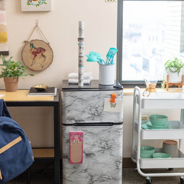 Dorm Room Shelf Liner Hacks