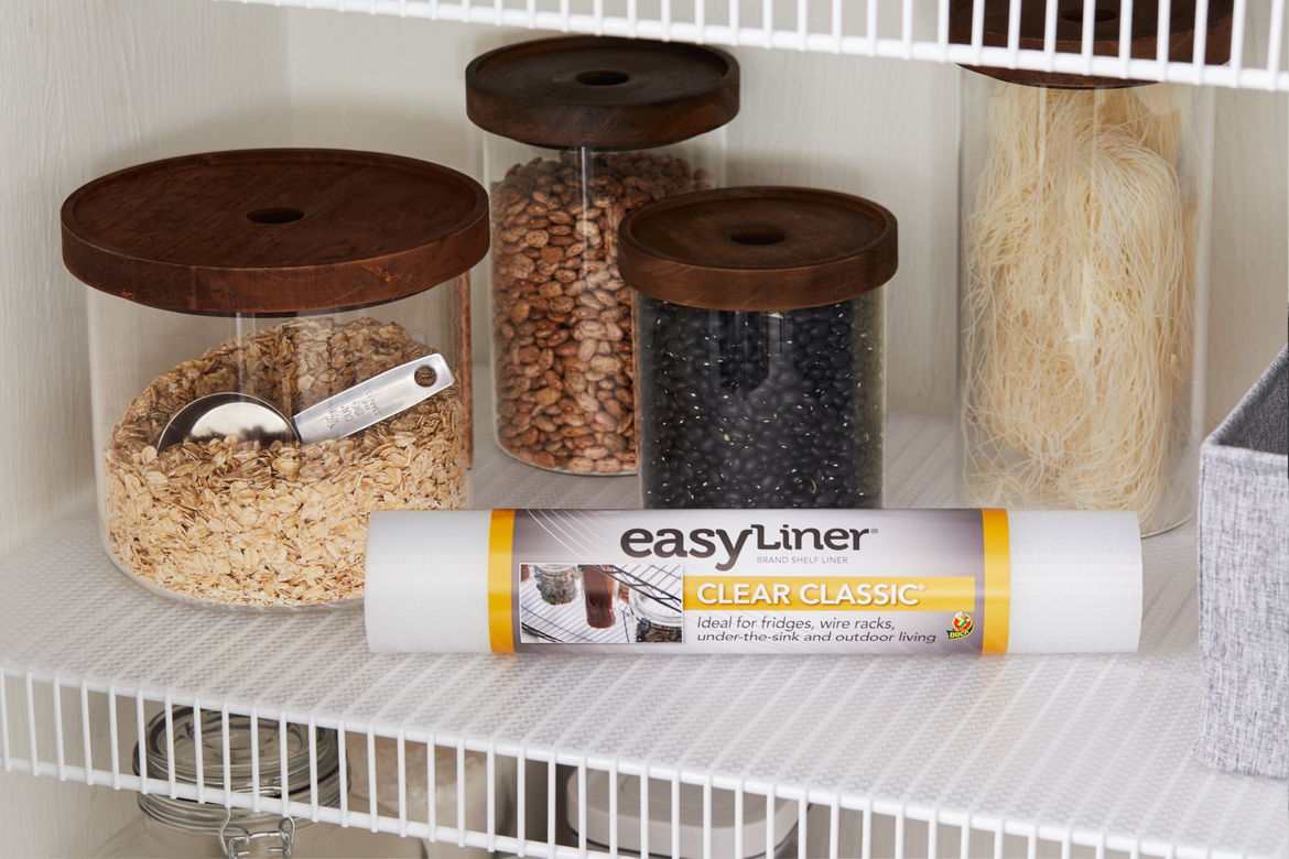 Duck Select Grip EasyLiner Non Adhesive Shelf and Drawer Liner, 20 x 24'  White