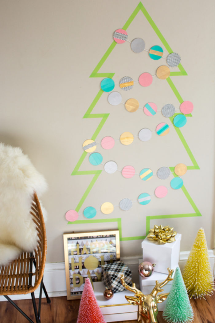 Holiday Hacks Washi Tree