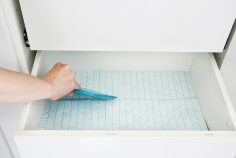 Cabinet and Drawer Liner Makeover with Duck Tape®