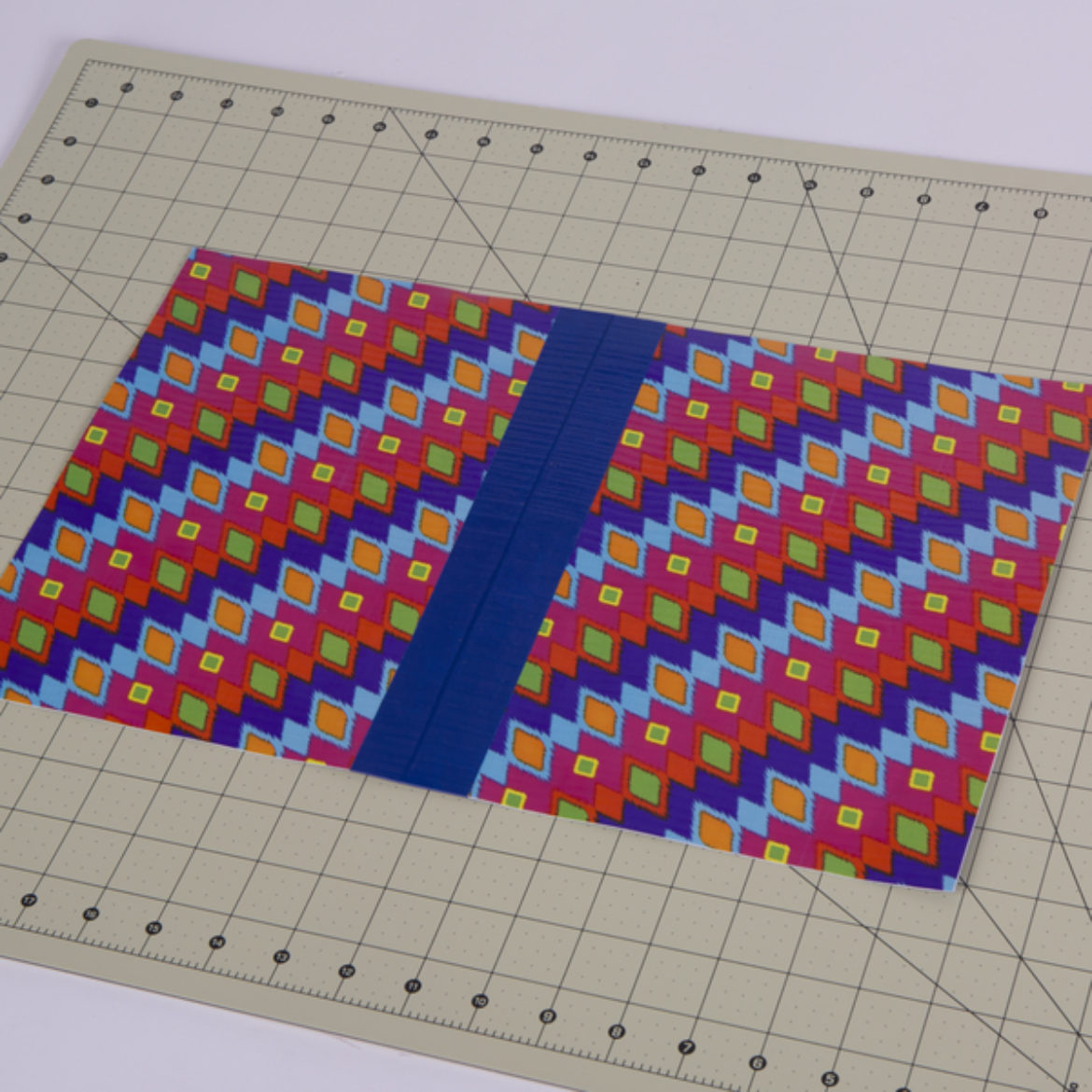 Two sheets from the previous step attached together with a strip of Duck Tape on either side