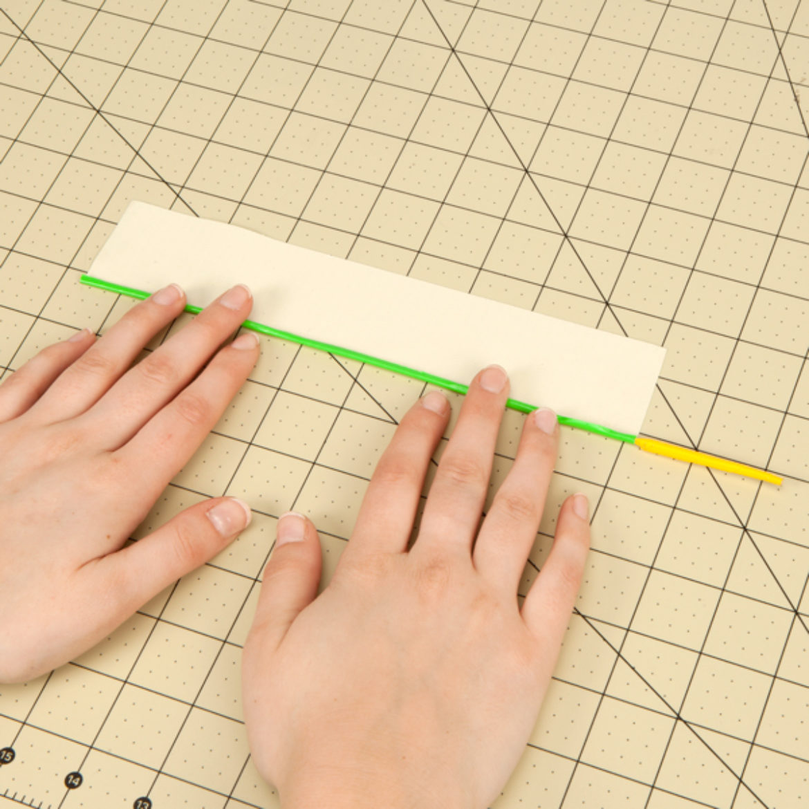 Tape rolled onto the rest of the piece of wire