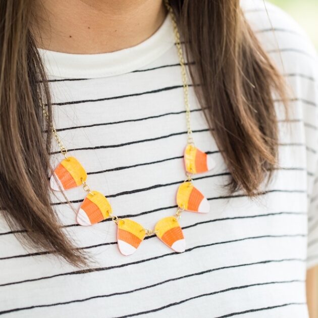 Candy Corn Light Up Necklace | Fiesta Party Supplies