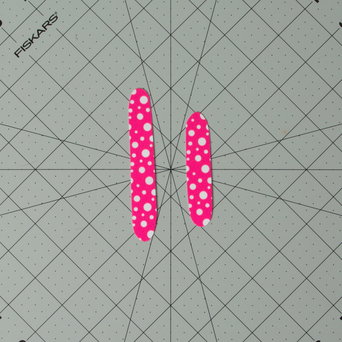 edges of the washi tape/card stock strips rounded off