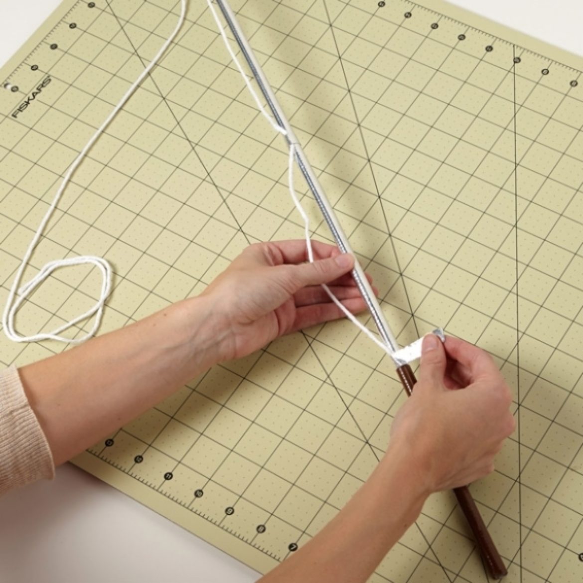 String being attached to the Rod to serve as the line