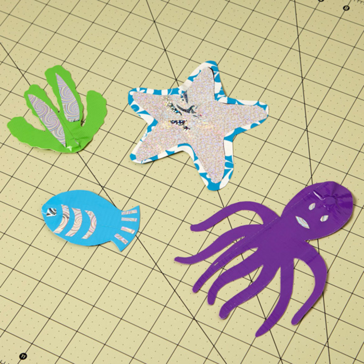 Array of completed magnetic fish cutouts