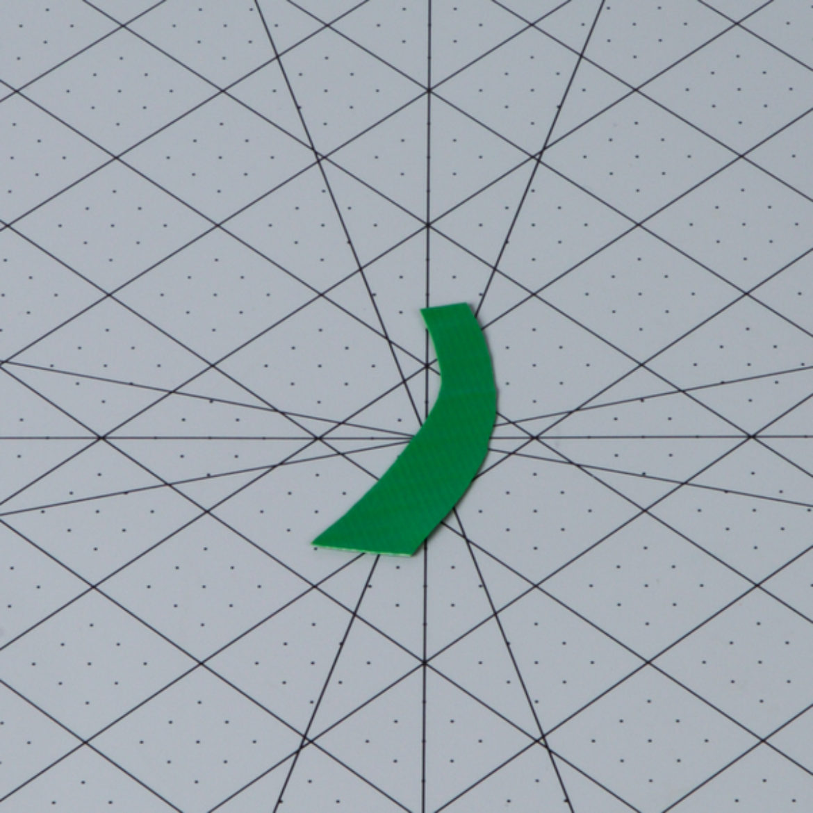 Stem cut out of a piece of double sided green Duck Tape