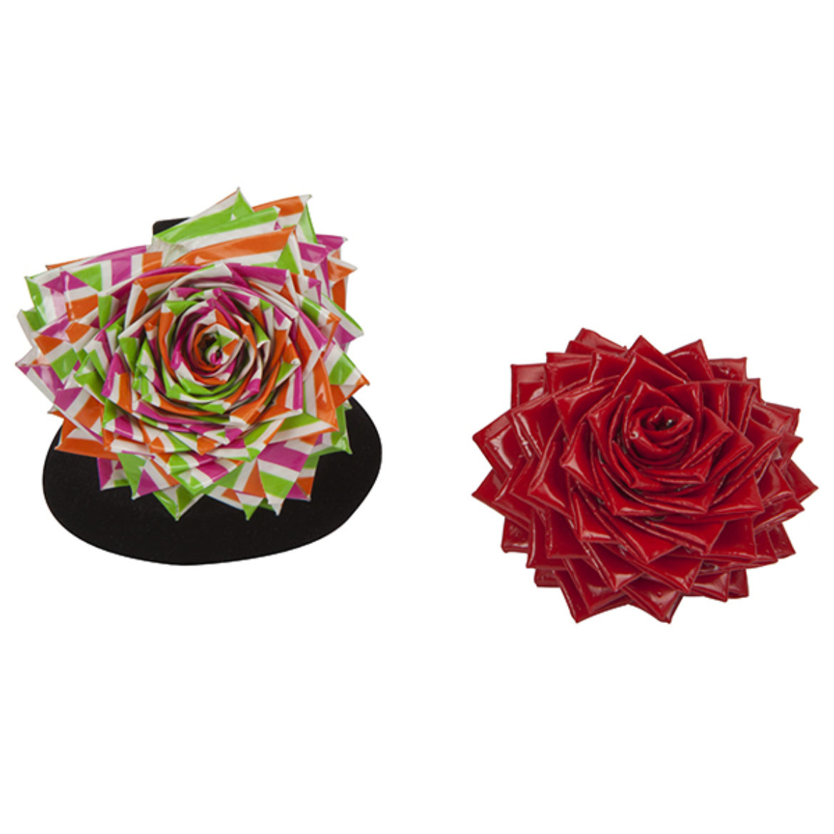 Completed Duck Tape® Heart Rose Ring