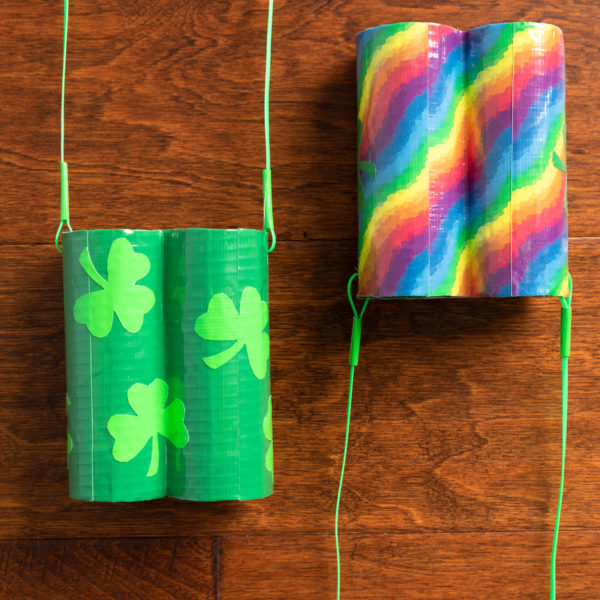 Completed Duck Tape® Leprechaun Binoculars