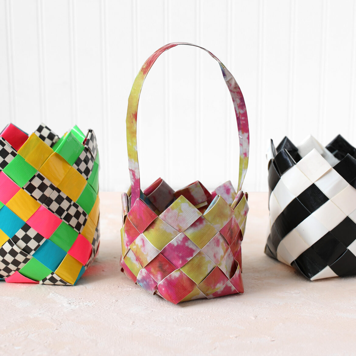 How-To: Duck Tape® Woven Baskets