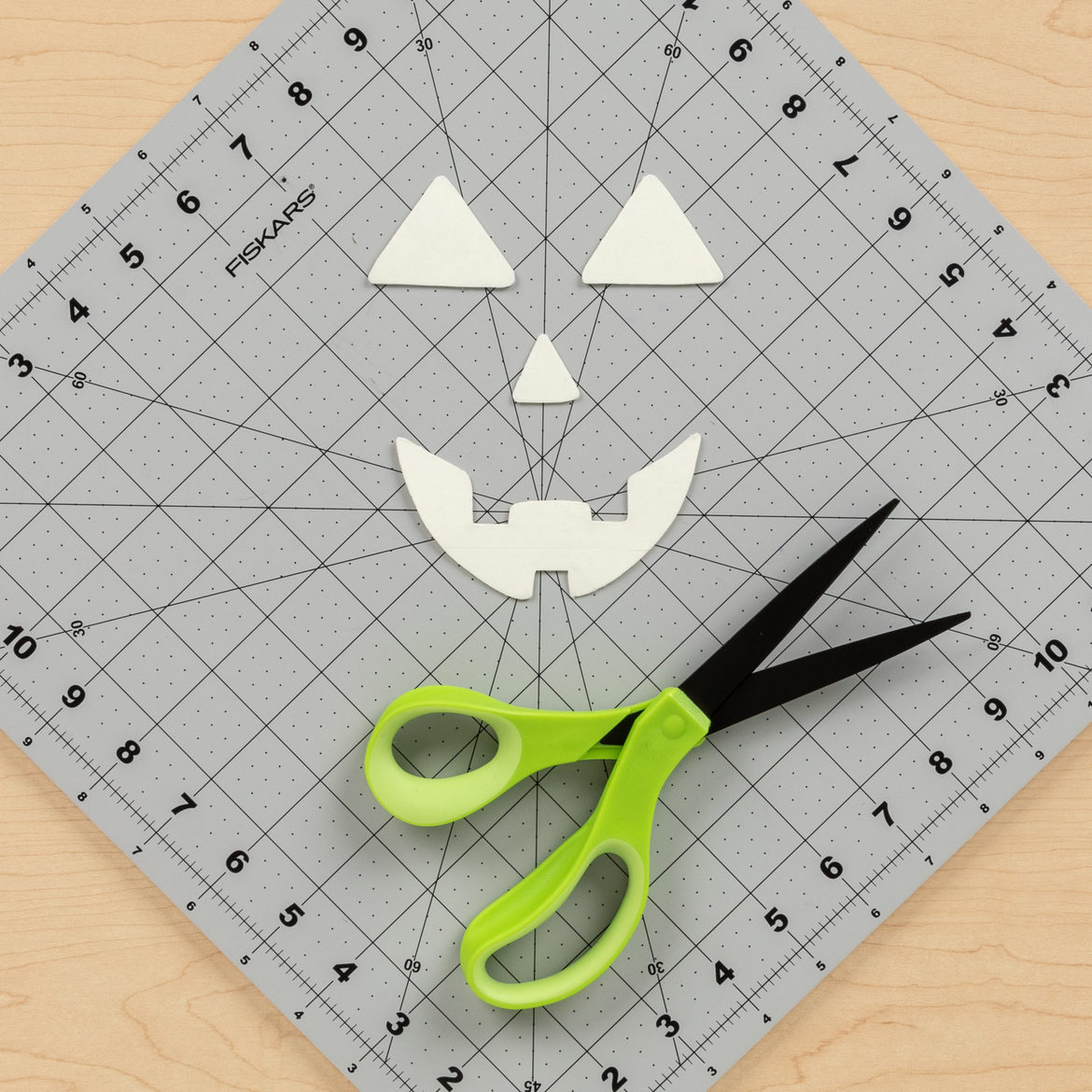 face from previous step cut out using scissors