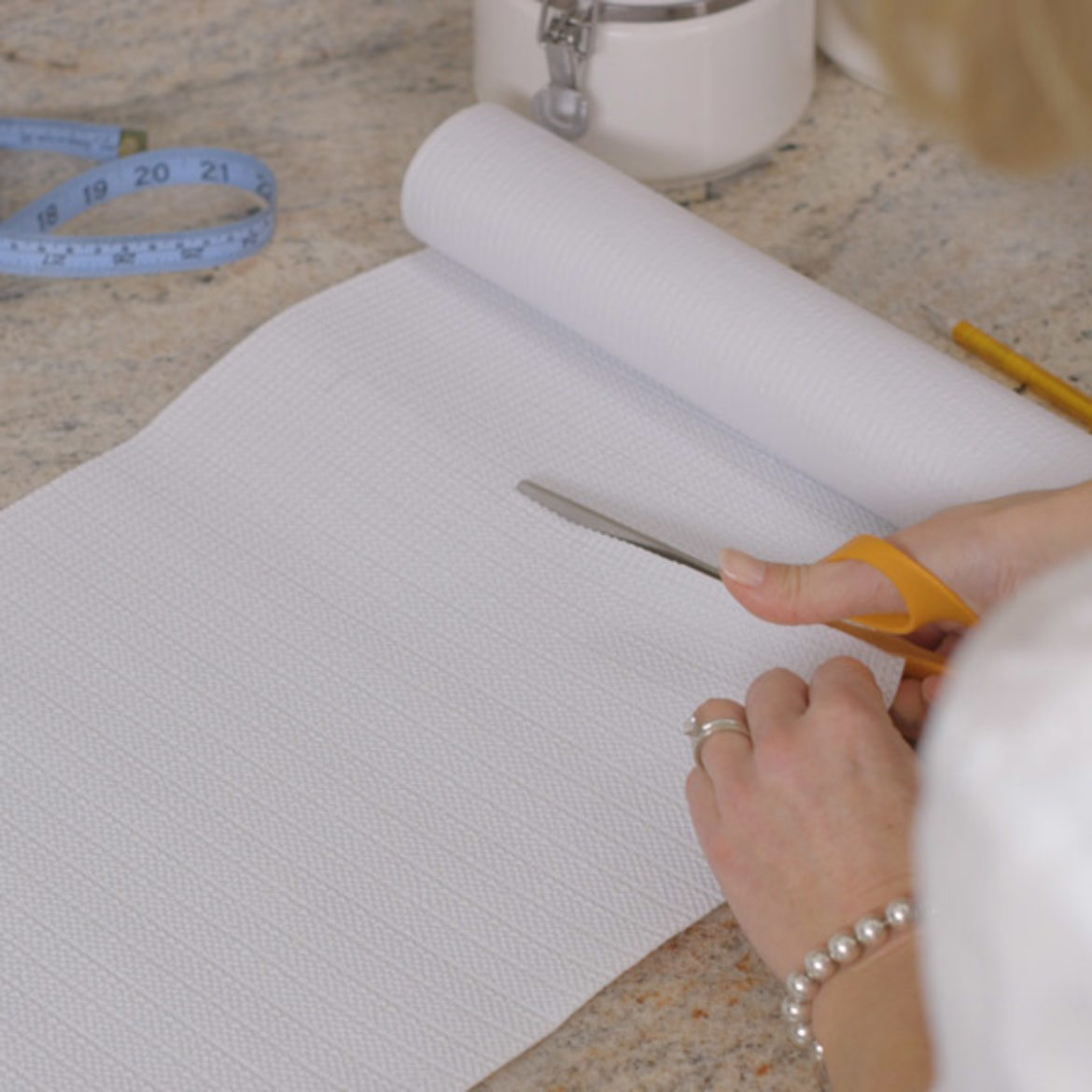 Cabinet and Drawer Liner Makeover with Duck Tape®