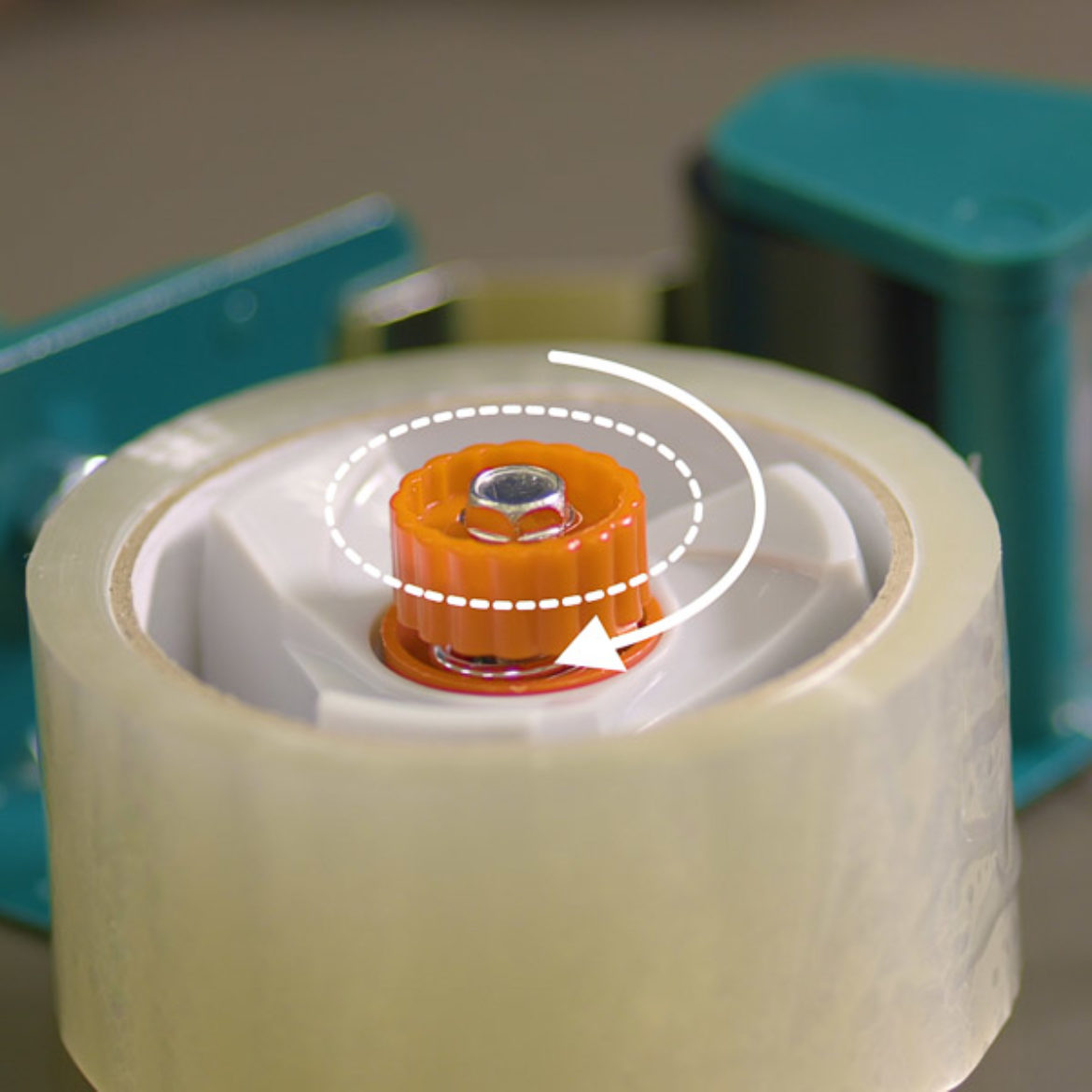 How to thread shop duck tape dispenser