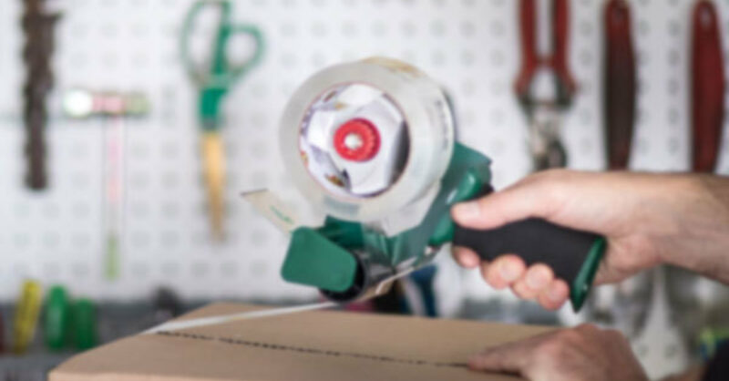 How to thread duck tape dispenser top