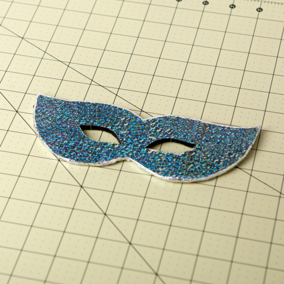 Front of the mask covered in Duck prism tape