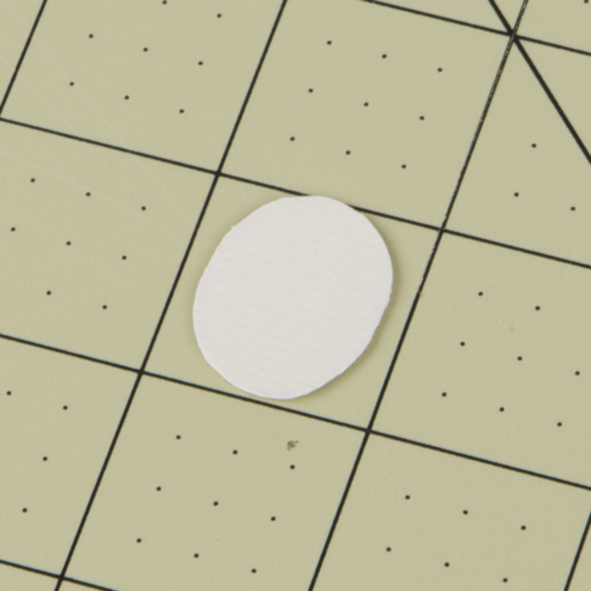 Oval from previous step covered in Duck Tape