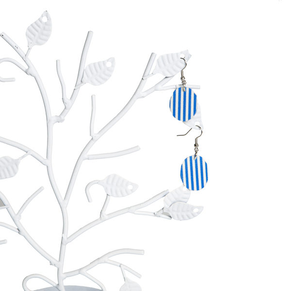 Completed Duck Tape® Rounded Earrings