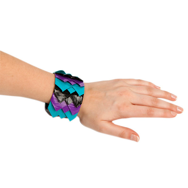 Completed Duck Tape® Scalloped Bracelet