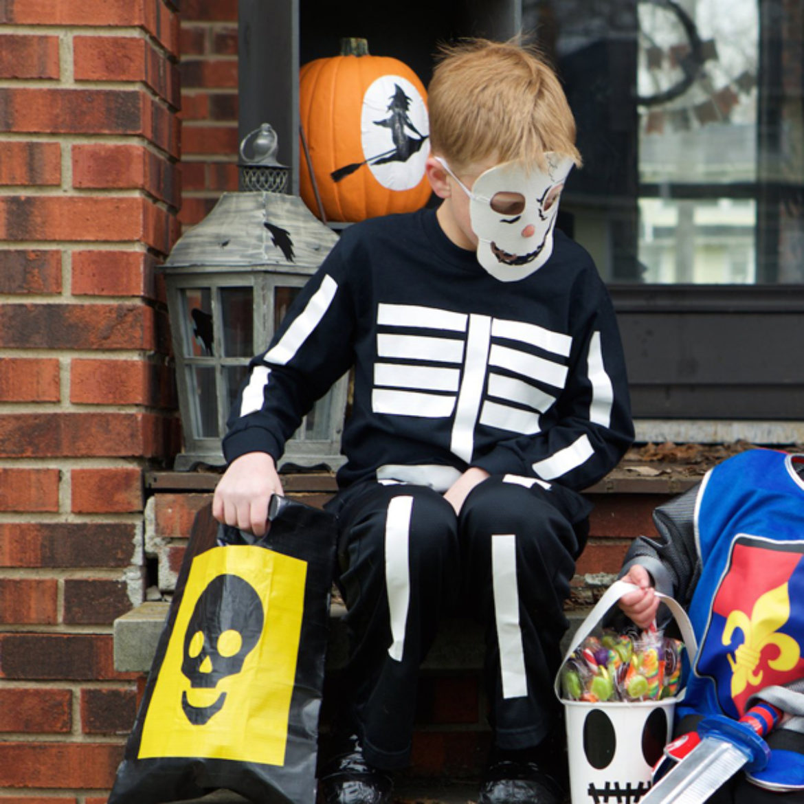 Completed Duck Tape® Skeleton Costume