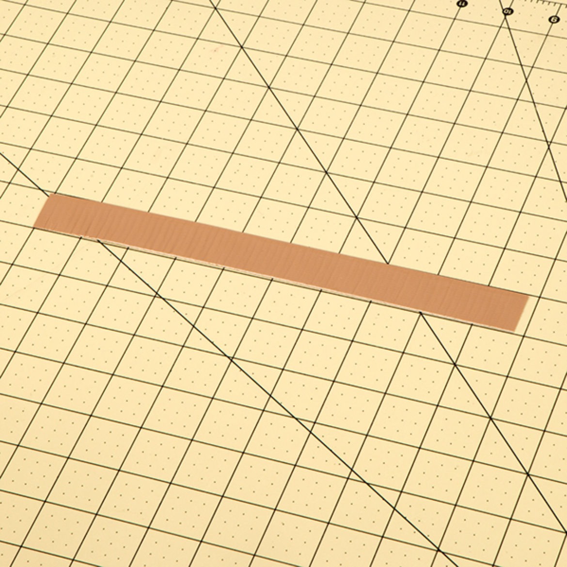 Medium size strips of Duck Tape folded length wise