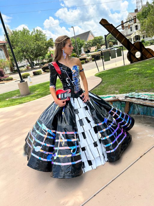 Kitchener teen creates intricate prom dress out of duct tape